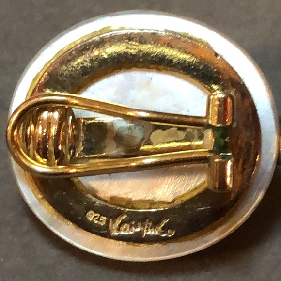 Kai Yin Lo Kylo 925 Onyx & Mother Of Pearl Clip On - Picture 7 of 14